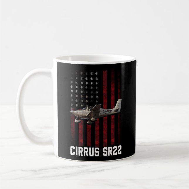 Cirrus Sr22-luftfartyg Kaffemugg (Vänster)