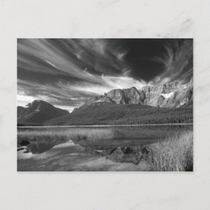Cirrusmoln över Waterfowl Lake, Banff Vykort