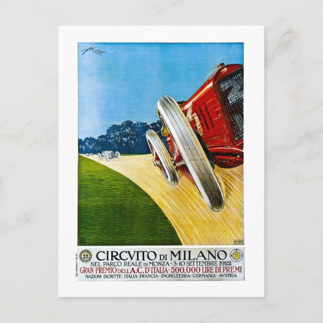 Cirvito De Milano 1922 Vykort (Framsida)