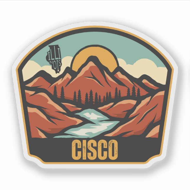Cisco, Illinois Klistermärken (Framsida)