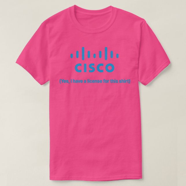 Cisco License T Shirt (Design framsida)
