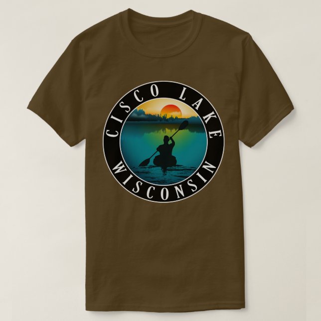Cisco Sjö Wisconsin Kayaking T Shirt (Design framsida)