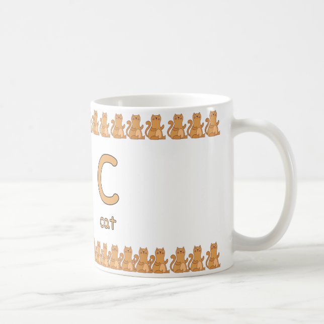 CisforCat–FunAlphabetCupDesign Kaffemugg (Höger)