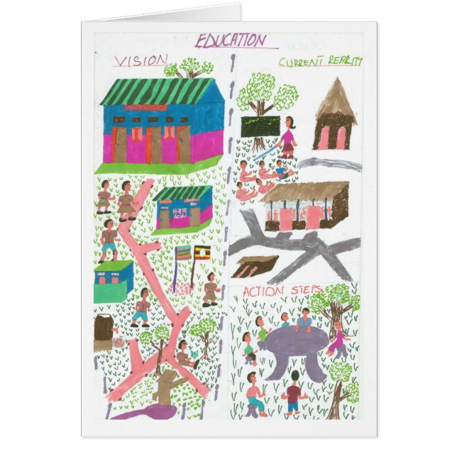 Cissys vision för utbildning hälsningskort (Framsidan)