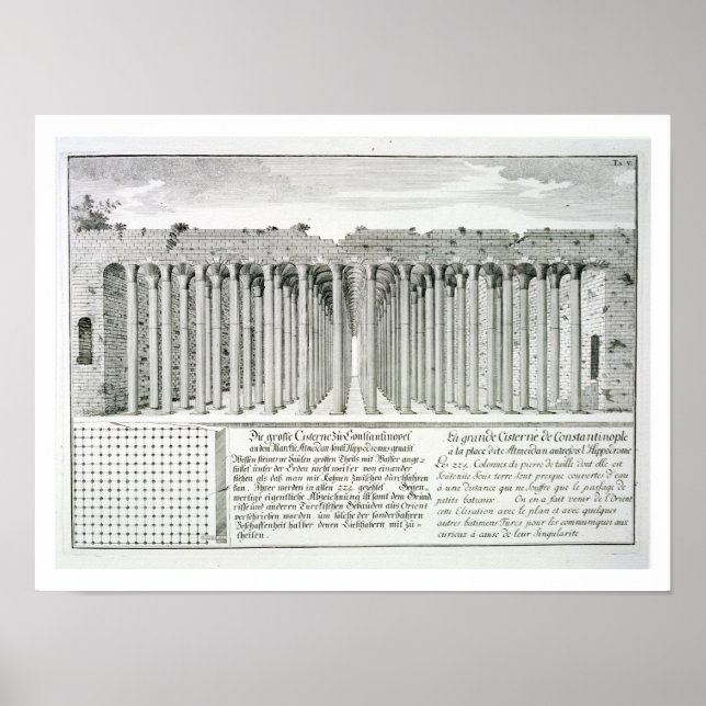 Cistern under Hippodrome, Constantinopel, Tu Poster (Framsidan)