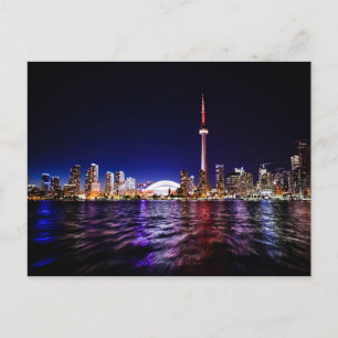 Cistrum i centrala Toronto Kanada nattetid Vykort