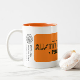 CISV Austin "Austin CISV Gränser" Två-Tonad Mugg