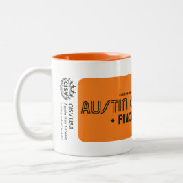 CISV Austin "Austin CISV Gränser" Två-Tonad Mugg
