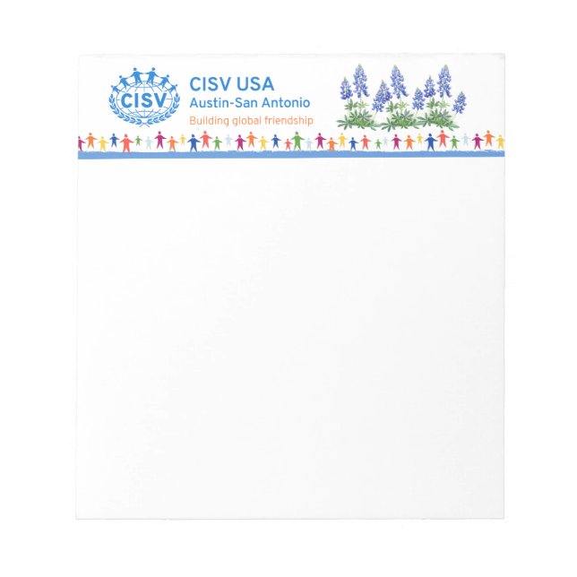 CISV Austin Bluebonnet Anteckningsblock (Framsida)