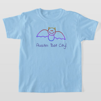 CISV Austin Child's Blue Fladdermus City T-Shirt