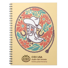 CISV Austin Cowboy Hat and Boots Notebook Anteckningsbok