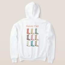 CISV Austin CowboyBoots Zipper Hoodie