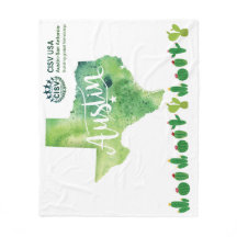 CISV Austin Environmental Grönt Large Blanket