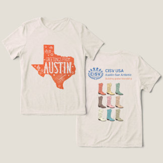 CISV Austin Hälsningar Dam T Shirt