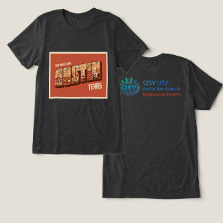 CISV Austin Hälsningar Herr T Shirt