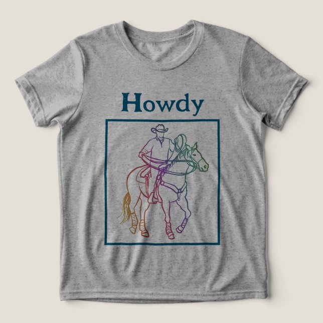 CISV Austin Howdy Cowboy Barn T Shirt (Design Framsida)