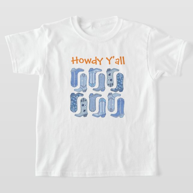 CISV Austin Howdy Y'all Boy's T Shirt (Laydown)