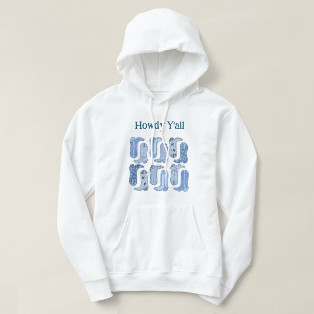 CISV Austin Howdy Y'all Manar Pullover Hoodie (Design framsida)
