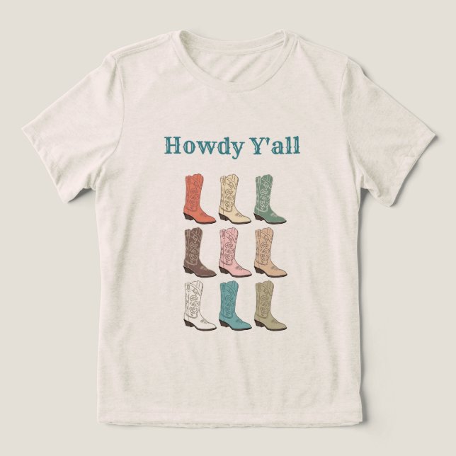 CISV Austin Howdy Y'all Women's T Shirt (Design Framsida)
