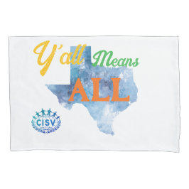 CISV Austin "Y'all Elak All" Pillowcase