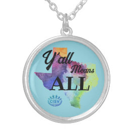 CISV Austin "Y'all Elak All" Silverpläterat Halsband