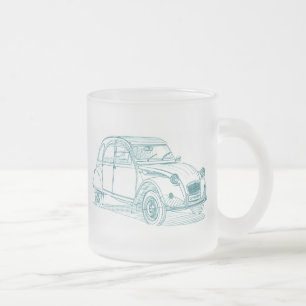 Cit 2CV Frostad Glasmugg
