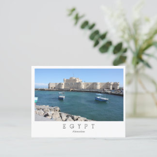 Citadel av Qaitbay, Alexandria, Egypten Postcard Vykort