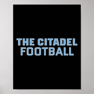 Citadel Bulldog Football Apparel Fläkt Poster