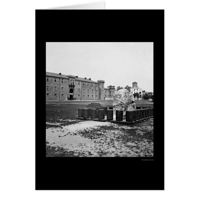 Citadel in Charleston, SC 1865 Hälsningskort (Framsidan)