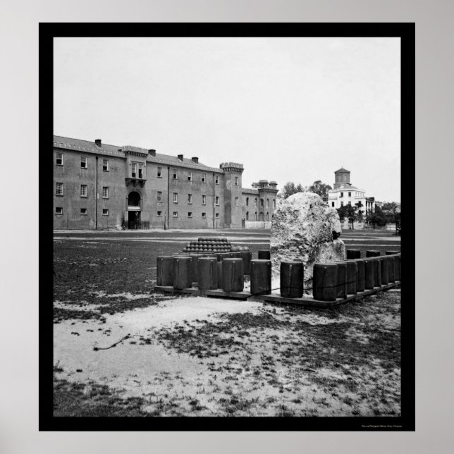 Citadel in Charleston, SC 1865 Poster (Framsidan)