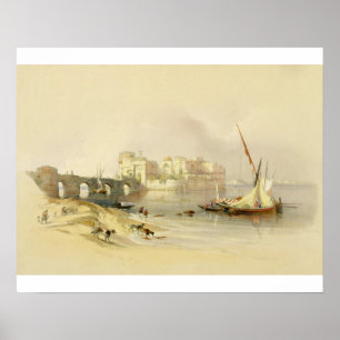 Citadel of Sidon, 28 april 1839, plate 76 from V Poster