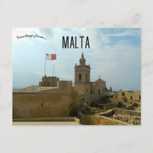 Citadel Victoria Gozo Island Malta Vykort