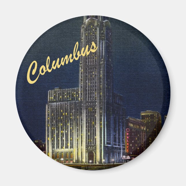 Citadel vid Nattens Vintage Magnet (Framsidan)