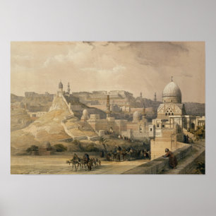 Citadelen av Cairo, från "egypten och Nubia ", Poster