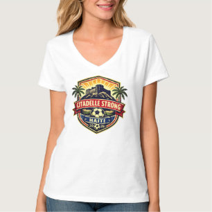 Citadelle Strong Haiti 2026 Fotbollskam Fanpresent T Shirt