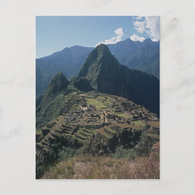Citadets utseende på Machu Picchu Vykort (Framsida)