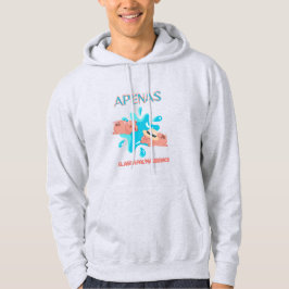 citat "Apenas el agua pal marrano" gris Hoodie