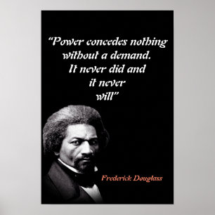 Citat av Frederick Douglass om makt Poster