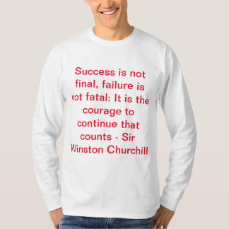 citat av herr Winston Churchill T Shirt