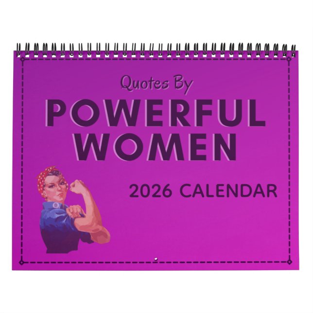 Citat Av Kraftfulla Kvinnor 2026 Kalender (Omslag)