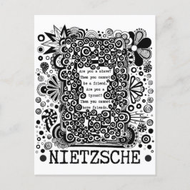 citat av Nietzsche, slav- eller TYRANT-filosofi Vykort