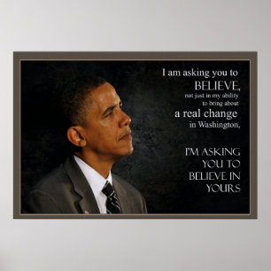 Citat av Obama Poster