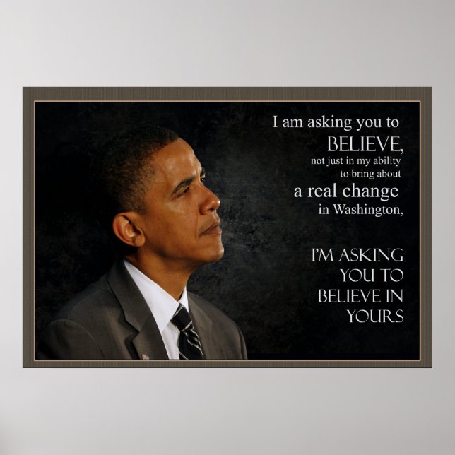 Citat av Obama Poster (Framsidan)