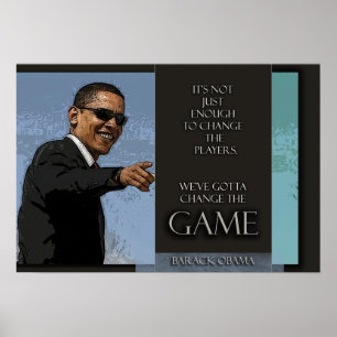 Citat av Obama Poster