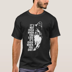 citat av vargens djurmotivation t shirt