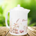 citat av Wildblommbeige rosa namn<br><div class="desc">Charming Wildbloms Meadow Design,  med en delikat vattenfärgsillustration av en vildblomsskugga,  försedd med rosa blommor,  beigefrö och gräs. Den här bildscenen på en pristinvit bakgrund ger ditt kök en aning naturskönhet och lugn. Med motiveringscitatet: Bloom med varje brygga.</div>