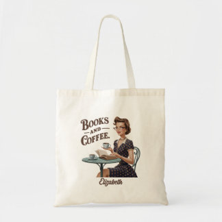 Citat bokar och kaffe Bok Älskare Tygkasse