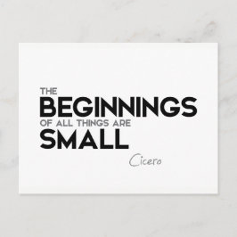 Citat: Cicero: Början är liten Vykort