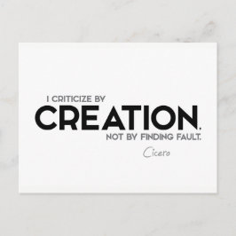 Citat: Cicero: Kritisera genom att skapa Vykort