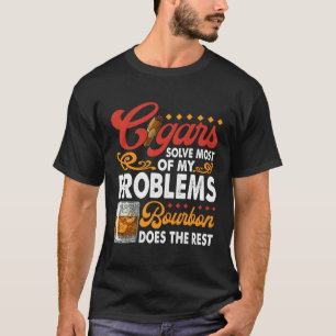 Citat cigarrrök och whisky Bourbon Humor T Shirt